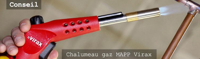 Chalumeau de plombier : le chalumeau gaz mapp Virax - Distriartisan