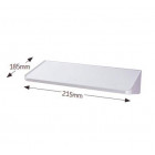 Etagère polypropylène blanc 215x185mm (accessibilité pmr)
