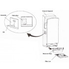 Sèche mains électrique sur pied en inox 1650w (accessibilité pmr)