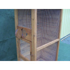 Cage à oiseaux standard 0,42m2 3-4 oiseaux toit bitumé - poh775