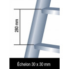 Echelle transformable 3x12 haut. Max travail 8,88 - platinium