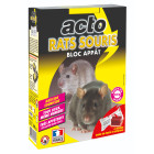 Acto rats - souris blocs appâts - 8 x 30 grs - le meilleur choix pour une dératisation efficace