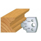 022 : jeu de 2 fers 40 mm multi quart de rond  pour porte outils 40 et 50 mm