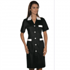 Blouse femme isacco positano noir/blanc manches courtes