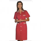 Blouse femme isacco positano rouge manches courtes - Taille au choix