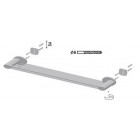 Tablette de salle de bain avec rebord chromé série side