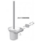 Brosse wc avec support mural chromé brillant série side