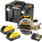 Scie circulaire xr 18v sans fil advantage 5ah li-ion brushless 190 mm dewalt dcs573h2t-qw