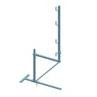 Echafaudage de toit acier de base 1 niveau débord 30cm et garde-corps - DIMOS - 15000