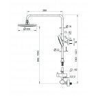 Ensemble de douche thermostatique 