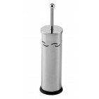 Porte balai brosse wc chromé à poser