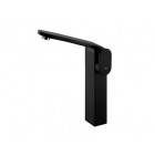 Mitigeur pour lavabo à levier haut col avec vidage pop up noir satiné