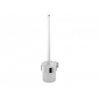 Brosse wc avec support mural chromé