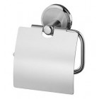 Porte papier toilette avec cache chrome et satin