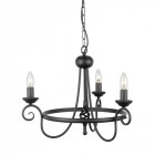 Suspension harlech, noir, 3 ampoules