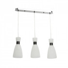 Chandelier chromé megapolis 3 ampoules 74 cm