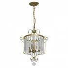 Suspension dorée crystal 3 ampoules 90 cm Suspension dorée crystal 3 ampoules 90 cm