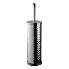 Porte balai brosse wc chromé à poser