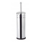 Porte balai brosse wc chromé à poser