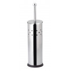 Porte balai brosse wc chromé à poser