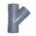 Culotte Femelle / Femelle simple PVC - 67 30 - Diamètre 50 mm
