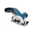 Scie circulaire sans fil 10.8V Li-Ion Ø85mm profondeur de coupe max 26.5mm livrée avec 2batteries 2.5Ah en coffret L-BOXX GKS 10,8 V-LI BOSCH 06016A1003
