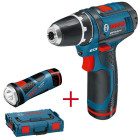Perceuse visseuse BOSCH GSR 10,8-2 x 2,0Ah+ GLI PowerLED  L-Boxx 0615990FZ9