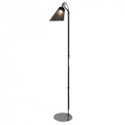 Lampadaire plexus, chrome et noir
