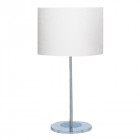 Lampe, en chrome avec abat-jour ivoire