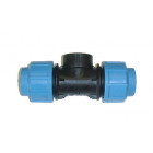 TE 90 Femelle en polypropylène - Pour raccordement polyéthylène - Diamètre 50 mm - Taraudage 40/49
