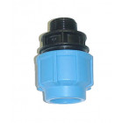Raccord Mâle en polypropylène - Pour raccordement polyéthylène - Diamètre 25 mm - Filetage 20/27