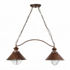 Suspension de jardin brun foncé nautica 2 ampoules