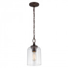 Suspension hounslow, bronze et verre