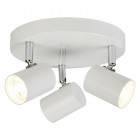 Plafonnier rollo, blanc, 3 ampoules