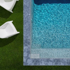 Kit complet | margelles pour piscine 4x4m en pierre adana gris bleu (+ colle, joint, hydrofuge ...)