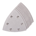 10 feuilles abrasives triangulaires stéarate 90 mm - Grain 120