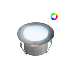 10 Spots LED à Encastrer - RGB - Telecommande + Transformateur 30W - SOFIA - Ø45mm - Ø perçage 31mm - Plug & Play - Basse Intensité