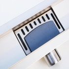 Caniveau de douche italienne inox - 100 cm modèle à carreler