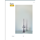 Epi de faîtage en zinc naturel  hauteur 65 cm - 1011-65