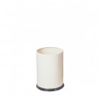 Corbeille à papier getsi classic corps en acier poudré époxy blanche capacité 12 litres