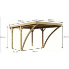 Carport pour voiture autoclave milano uno