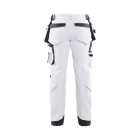 Pantalon peintre stretch 4D poches flottantes Blanc/Gris foncé 10791645 - Taille au choix