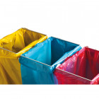 Support de sac poubelle tri sélectif 3 x 110 L