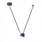 Plafonnier gris techno   68 cm