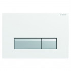 Plaque de commande sigma 40 geberit pour bâti-support geberit duofresh verre blanc
