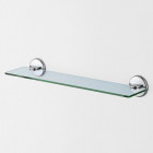 Tablette de salle de bain chromé 50 cm fixations chromées