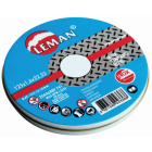 Leman : 10 disques tronçonnage inox 125 x 22 x 1,6 mm - boite métal