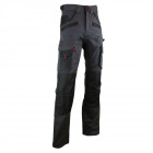 Pantalon de travail bicolore avec poches genouilléres argile lma