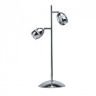 Lampe de table chromée techno 2 ampoules 50 cm
