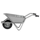 Brouette de chantier très robuste, roue pneumatique, capacité 80 litres